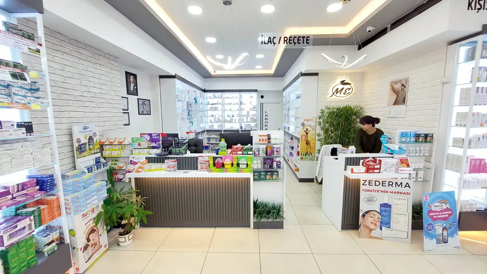 eczane dekorasyonu -eskişehir - maya eczanesi